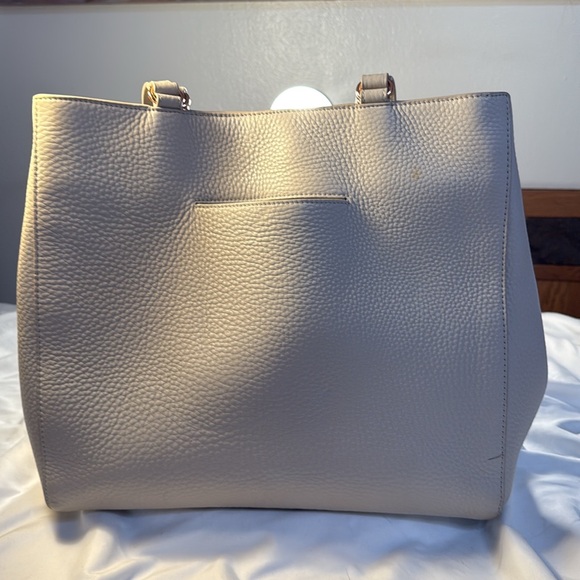 Dange Dover Allyn Leather Laptop tote bag / Bone Large 14 inches - Picture 6 of 14